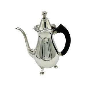 Vintage Tiffany & Co 925 Sterling Silver 1.5 Pints Wooden Handle Tall Tea Pot